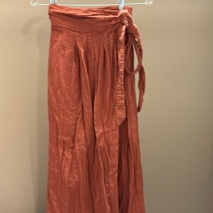 Free People maxi skirt textured orange